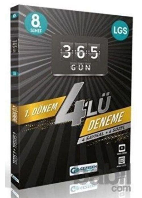 Gezegen Yayınları 8. Sınıf LGS 1. Dönem 365 Gün 4 Çözümlü Deneme