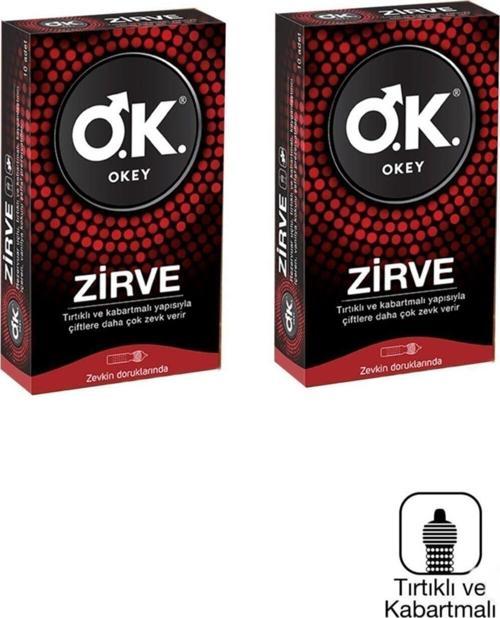 Zirve Tırtıklı Ve Kabartmalı Prezervatif 2 Adet 10'Lu
