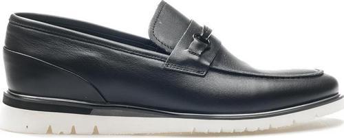 Erkek Hakiki Deri Toka Detaylı Loafer Günlük Ayakkabı (40-44) 24k Ykö-19437 M Siyah