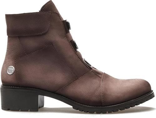 Kadın Hakiki Deri Topuklu Günlük Bot (36-40) 24k D24kb-1585 Z Vizon Nubuk