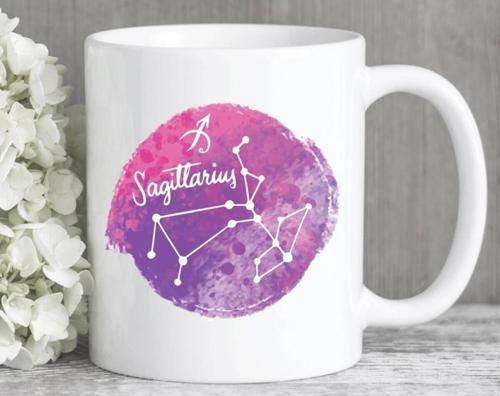Yay Burcu Kahve Kupa İngilizce Burç Astroloji Hediye Bardak Yay Burcu Arkadaşa Kupa