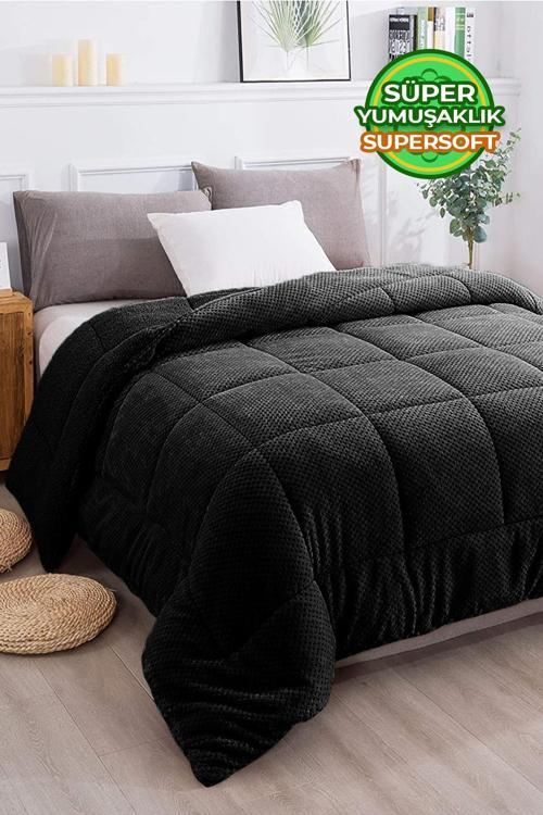 Ultra Yumuşak Tek Kişilik Çift Taraflı Wellsoft Peluş Yorgan Yıkanabilir (Battaniye / Nevresim) 160x220 cm