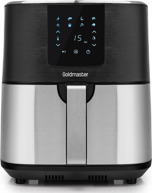 Crispy Airfryer Siyah-Inox XXXL 7 Litre 1700W Sıcak Hava Fritözü