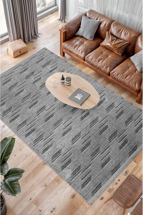 Sierra 3 0301 Makineda Yıkanabilir Kaymaz Taban Şönil Dokuma Halı 160x250 cm