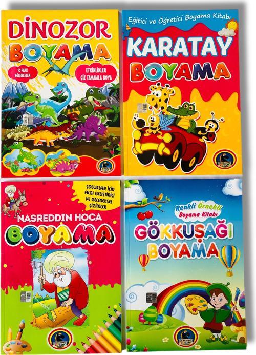 Eğitici Ve Öğretici Boyama Kitabı 4 Kitap 128 Sayfa BOYAMA7