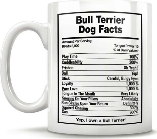 Bull Terrier Köpeği Kupa Bardak Bull Terrier Kupa Bardak