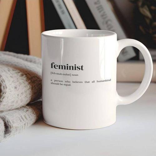Kahve Kupa Feminist Tanımı Kahve Kupa Feministe Hediye Da İngilizce Kupa
