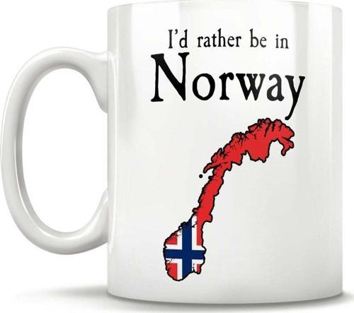 Norveç Hediyesi Norveç Harita Kupa Iskandinav Kupa Bardak
