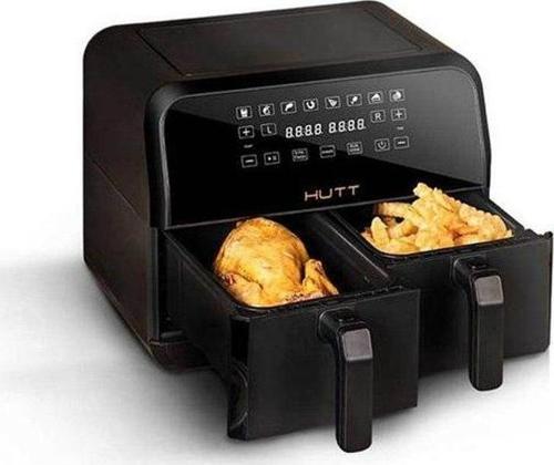 D8 Çift Hazneli Air Fryer 4+4 lt Yağsız Fritöz