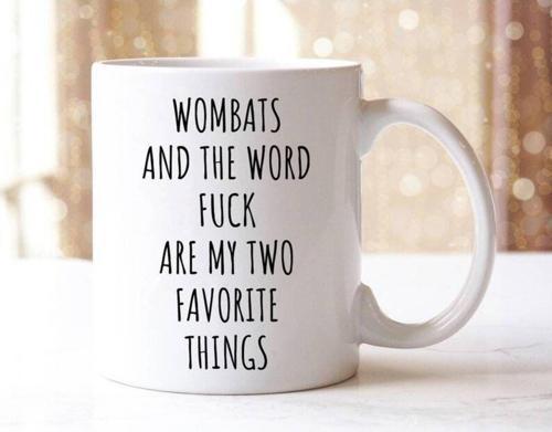 Wombat Kupa Wombat Hediye Wombat Kahve Kupa Wombat Hediyeler Kahve Kupa İngilizce