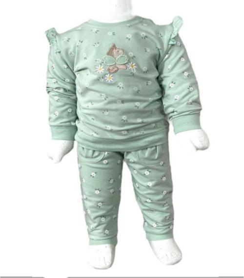 Papatya Desenli 2Li Alt Üst Bebek Takımı 3 Ay - 36 Ay Arası Beden