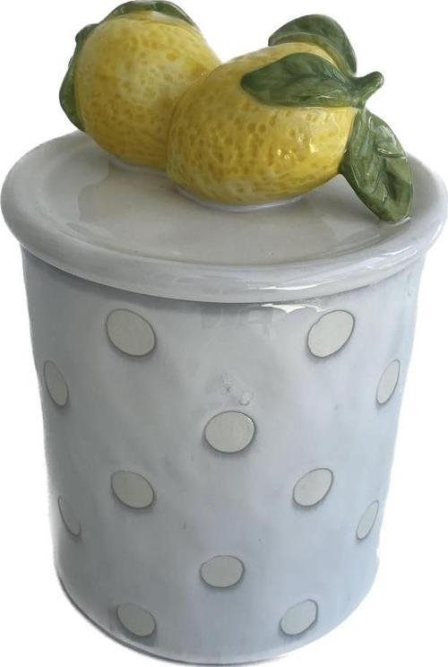 Limon Motifli Porselen Meyve Kutusu