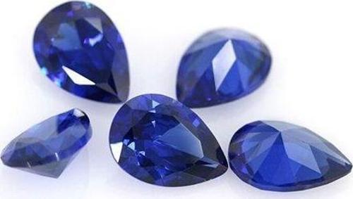 Armut Kesim Sentetik Taş 3x5mm 100 Adet Koyu Mavi