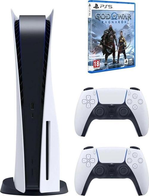 Playstation 5 (ithalatçı Garantili) + Ps5 Dualsense + God Of War Ragnarok Oyun