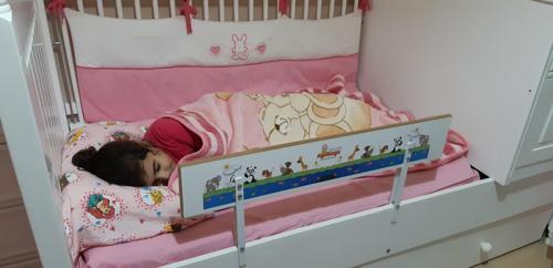 - Hayvan Desenli Ahşap Yatak Bariyeri 80x30