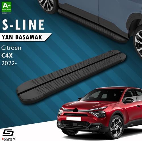 Citroen C4 X S-Line Siyah Yan Basamak 183 Cm 2022 Üzeri A+ Kalite
