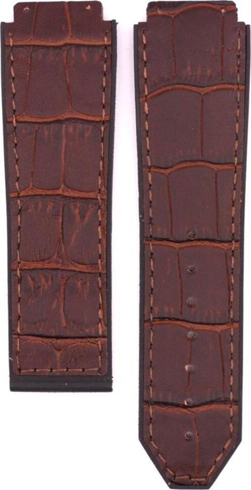 24Mm Kahverengi Deri Hublot Bigbang Uyumlu Saat Kordonu Bb106