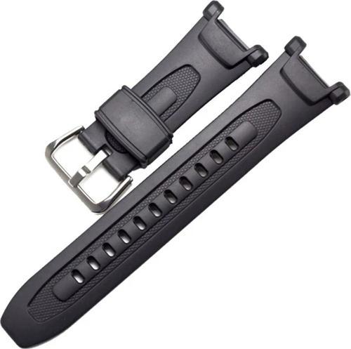 Casio Prg-40, Prg-240 Protrek Saat Uyumlu Siyah Renk Silikon Saat Kordonu Kayışı