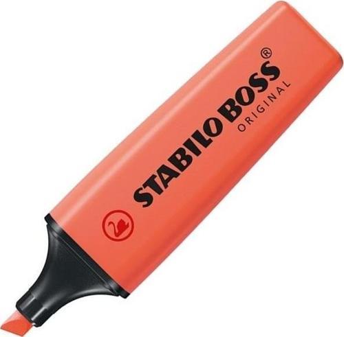 STABILO FOSFORLU KALEM BOSS PASTEL KIRMIZI 70/140 - (10 Adet)
