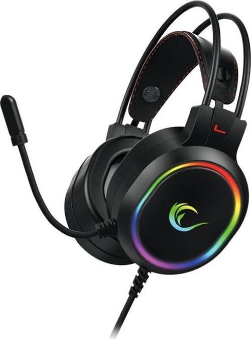 RM-K12 MANLY Siyah 7,1 Usb Surround RGB Işık Efektli Gaming Oyuncu Mikrofonlu Kulaklık