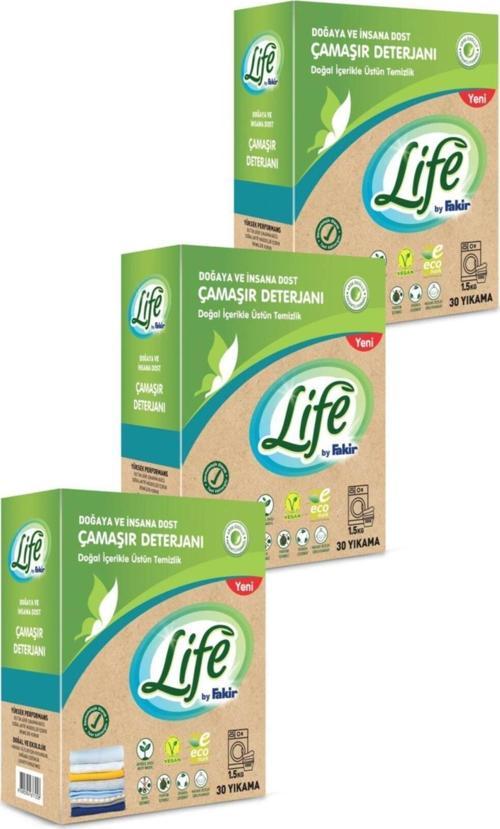 Vegan Doğal Çamaşır Deterjanı Renkli Beyaz 1,5 kg 3 Adet