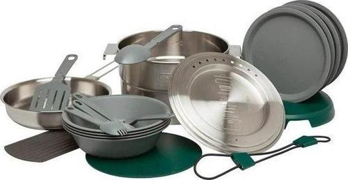 Adventure Çelik Kamp Pişirme Seti (21 Parça Set) 3,5 LT - Çelik