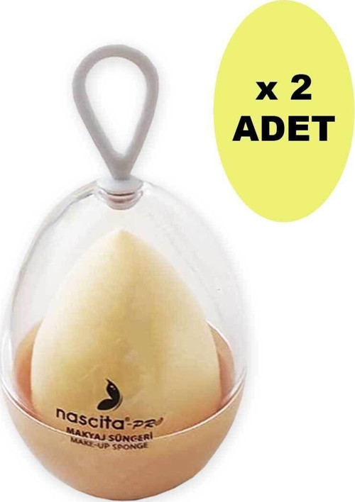 Kutulu Yumurta Makyaj Süngeri Sarı X 2 Adet