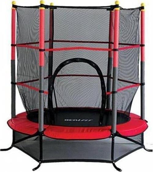 Trambolin 140X125 Cm Fileli Korumalı Kırmızı