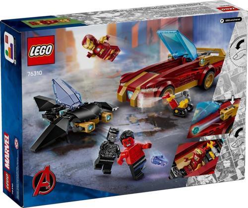 76310 Iron Man Arabası ile Black Panther, Red Hulk’a Karşı