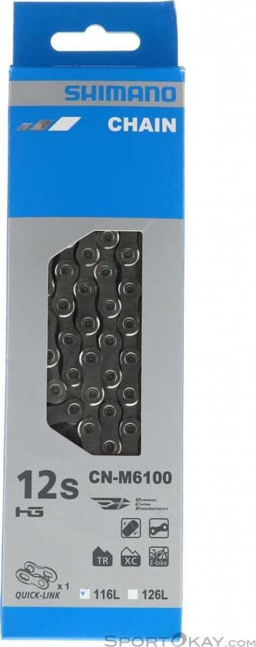 SHIMANO DEORE CN-M6100 12 VİTES 116 BAKLA (Quick-Link Dahil) ZİNCİR