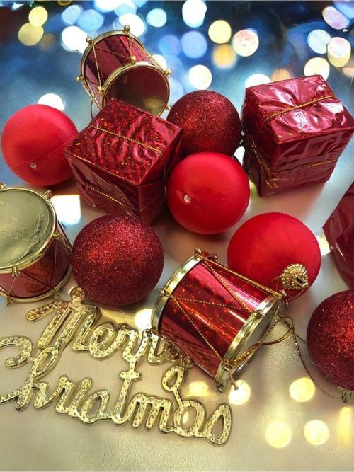 13 Parça Noel Çam Ağacı Süsleme Chrismistmas Yeni Yıl Yılbaşı Noel Çam Ağacı Süsü Lüx 13 Parça 
