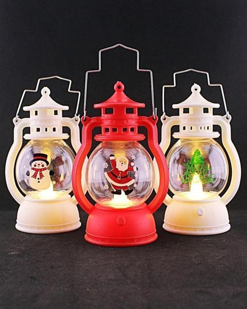 Peri Ledli Led Işık 3 Adet Yılbaşı Noel Temalı Led Mumlu Pilli Yılbaşı Kandili 2025