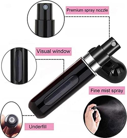 Taşınabilir Mini Doldurulabilir 2 Adet Parfüm Şişesi Atomizer Parfüm Şişeleri Boş Küçük HDH75