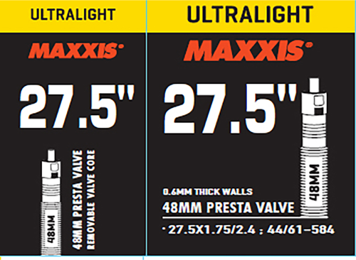 MAXXIS ULTRALIGHT TUBE 27.5X1.752.40 48mm PRESTA İÇ LASTİK