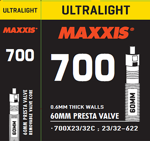 MAXXIS ULTRALIGHT TUBE 700x2332C 60mm PRESTA İÇ LASTİK
