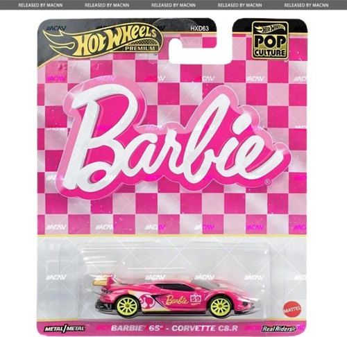 Premium Barbie Corvette Model Araba Diecast Araba Oyuncak Araba