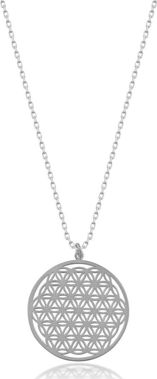 Yaşam Çiçeği Rodyum Kaplama 925 Ayar Gümüş