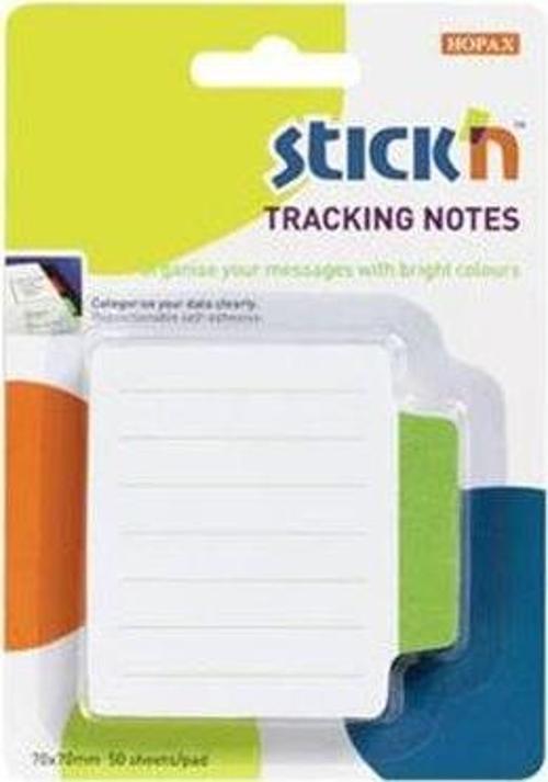 NotKğt. Stickn 70X70 Çiz. Sep. Beyaz Yeşil 50Yp