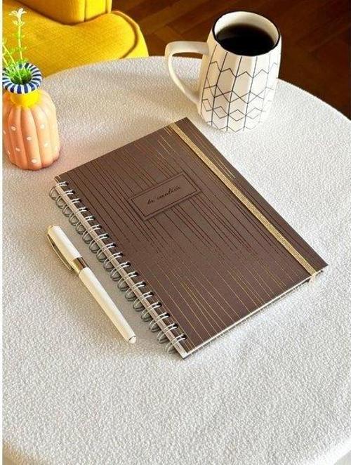 Sert Kapaki Spiralli Defter 17x24 cm 90 gr . 96 Yaprak Çizgili
