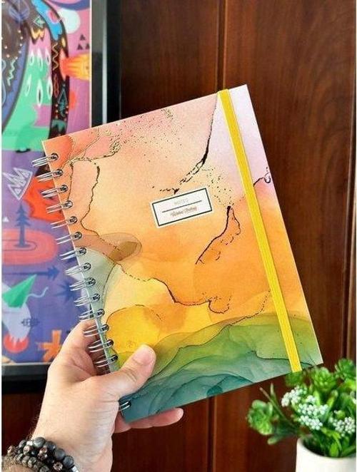 Sert Kapaki Spiralli Defter 17x24 cm 90 gr . 96 Yaprak Çizgili
