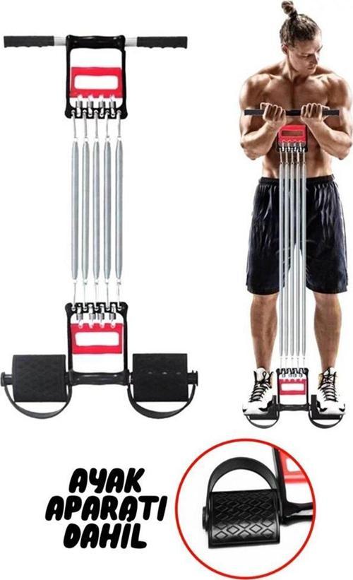 5 Dirençli El Ayak Göğüs Yayı Çelik Yay Spor Aleti