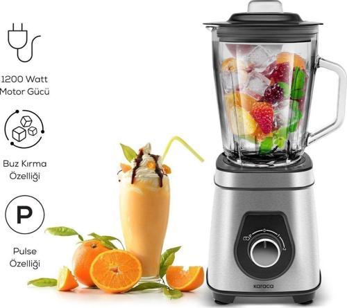  Karaca Inox Quick Mix 1200W Smoothie Blender - 9855
