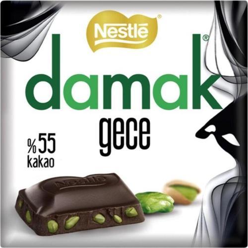 Damak Gece Antep Fıstıklı Bitter Çikolata 60 Gr 6'Lı Paket