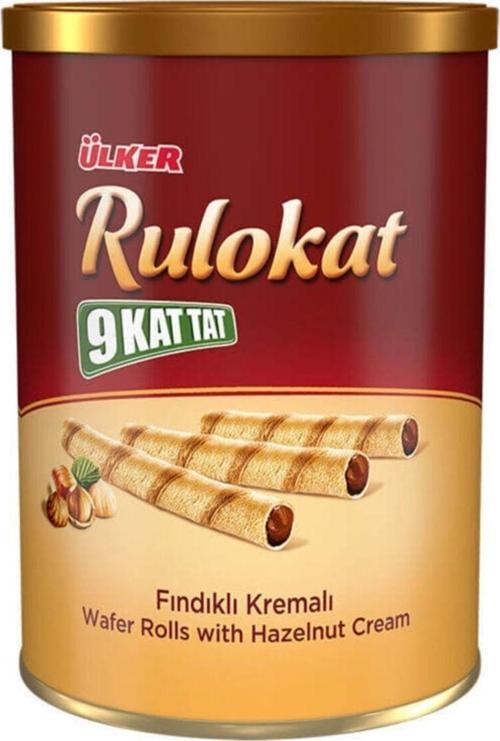 Rulokat Fındık Krem. Gofret Teneke 170 Gr X 6 Adet