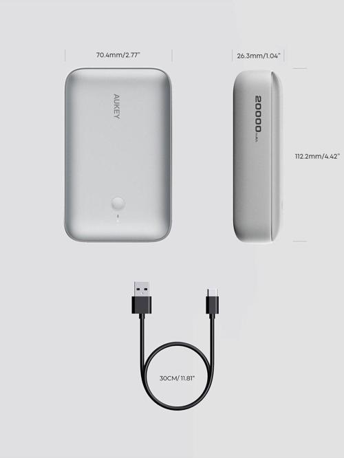 PB-Y57-WH 22.5W 20000 mAh PD QC3.0 Type-C USB-A Powerbank
