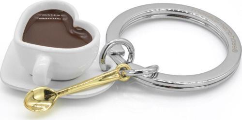 Kalp Kahve Fincanı Anahtarlık