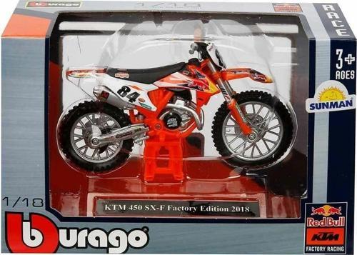 51070 SUN-BUR-1:18 Motor Red Bull KTM 450 2 Asorti - Sunman