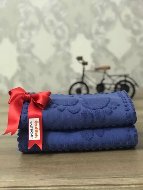 Banyo Ayak Havlusu 2li - Lacivert