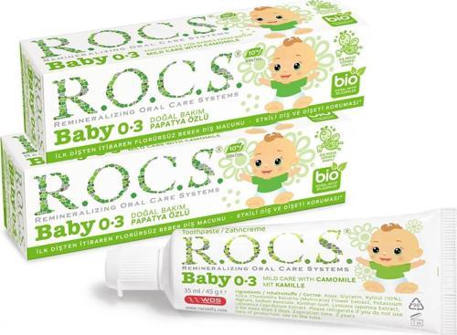 Baby 0-3 Yaş Diş Macunu Papatya Özlü 45G x 2 Adet