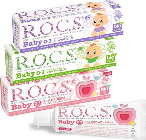 Baby 0-3 YAŞ DİŞ MACUNU 3LÜ KARMA SET - 45GR X 3 ADET